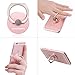 BENTOBEN Phone Stand Multi-Angle 360 Rotation 3D Alloy Portable Ring Stand for iPhone6/6S -Rose Gold