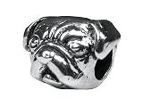 Zable(tm) Sterling Silver Pug Bead / Charm