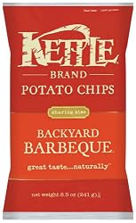 Kettle Chips, Backyard Barbecue, 8.5-Ounce Bags (Pack of 12)