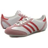 Womens Adidas Ulama White Pink Leather Trainers