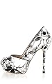 Oriental Print Peep Toe