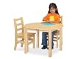 Jonti-Craft 56716JC 16" High Round Table, Maple
