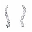 1.00Ct Diamond Seven Wavy Journey Earrings