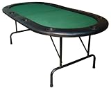 84 inch folding poker table with 10 built in cup holders by Brybelly