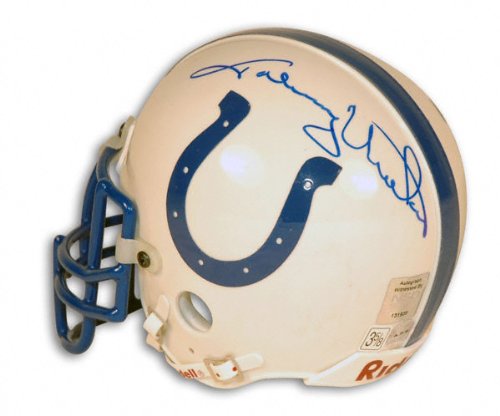 Johnny Unitas Baltimore Colts Autographed Mini Helmet