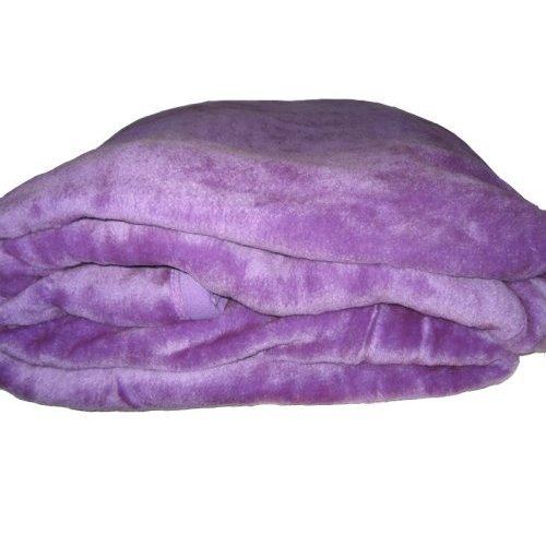 NEW Queen Solid Light Purple Mink Fleece Blanket