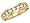 Anniversary Diamond Ring: 14K Yellow Gold 1/4 Carat (ctw) Channel Set, Size 6