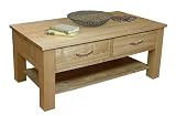 Four 4 Drawer Coffee Table Mobel Solid Premium Oak New