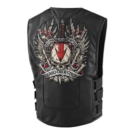 ICON REGULATOR SEARCH & DESTROY VEST - FREE SHIPPING - LEATHER - NEW 2009 (LARGE / X-LARGE)