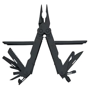 SOG Specialty Knives and Tools B63-N EOD PowerLock with V-Cutter, Black Oxide by SOG Specialty Knives