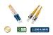 3 meter 10ft feet LSZH Fiber Optic cable LC ST 9/125 Singlemode duplex PARADIGM