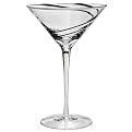 Luigi Bormioli Black Swirl Martini Glasses Set of 4