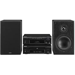 Denon DF 107 Kompaktanlage (CD/MP3/WMA-Player, UKW-/MW-Tuner, 130 Watt, USB 2.0) schwarz