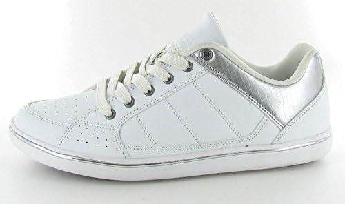 Glagla Unisex 'Joran' Sneaker Shoe, White/Silver,US8 Men/US10 Wmn/EU41