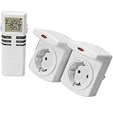 41qH TpRVgL. SL160  Technoline Cost Control RC Energiekostenmessgerät mit Funksteckdosen und Fernbedienung weiß