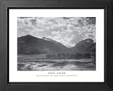 Ansel Adams Lake Mountain B/W Photo Picture Framed Art Print