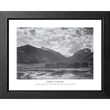 Ansel Adams Lake Mountain B W Photo Picture Framed Art Print by Art Prints Inc
