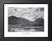 Ansel Adams Lake Mountain B/W Photo Picture Framed Art Print