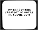 My 2006 Voting Strategy: IF YOU'RE IN, YOU'RE OUT! Decorated Mouse Pad