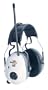 AO Safety/3M Tekk WorkTunes i.3 AM/FM Hearing Protector, Silver and White #90569