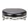 Hillsdale Salem 26-Inch Backless Swivel Counter Stool, Polished Chrome and Rich Maple Accents with Black Vinyl