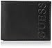Guess Men's Portola Pass Case Wallet with Removable Card Case, Black, One Size