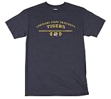 Louisiana State Fightin Tigers Distressed Logo Short Sleeve T-Shirt
(Medium, Charcoal)