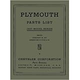 1937 PLYMOUTH Parts Book List Guide by Plymouth