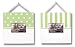 WHITE/SAGE STRIPED &amp; DOT FRAME SET