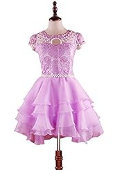 Chiffon/Organza Lace Evening Dress/Bridesmaid Dress/Prom Dress/Party Dress/Wedding Dress 