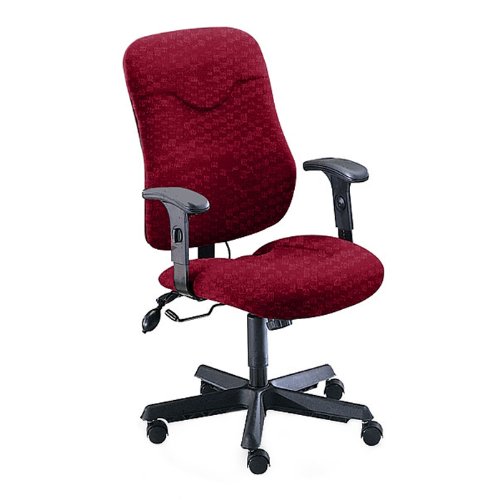 Comfort Executive Posture Swivel/Tilt Chair with Arms, Burgundy Fabric (TIF9414AG2112)