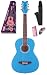 Daisy Rock Debutante Jr. Miss Acoustic Short Scale Cotton Candy Blue Guitar Pack