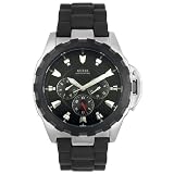 GUESS Mens Black Rubber Chronograph Watch #U90002G1