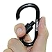 D-FantiX Aluminum D-ring Locking Carabiner Keychain Spring Clip Lock Carabiner Hook Outdoor Camping Equipment