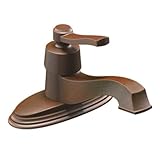 Moen S6202ORB Rothbury One-Handle Low Arc Bathroom Faucet, Oil Rubbed Bronze
