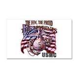 22 x 14 Wall Vinyl Sticker The Few The Proud The Marines USMC