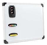 Magnetico H4050M+F+BC 16-by-20-Inch Magnetic Dry Erase Board with Tape Flags and Business Card Holder