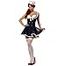 California Costumes Women's Nautical Doll Costume,Navy,Medium
