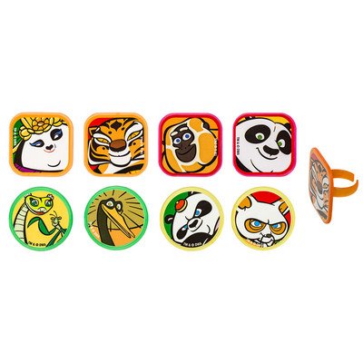 Kung Fu Panda 3 Besties Cupcake Rings - 12 Count