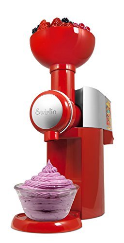Swirlio frozen fruit dessert maker with topping dispens…