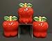 ACK Tuscany Red Apple Ceramic, 3-Piece Canister Set, 6-1/4 87402