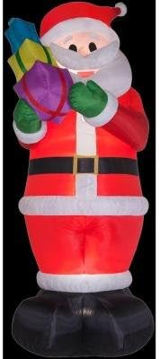 CHRISTMAS DECORATION LAWN YARD INFLATABLE AIRBLOWN SANTA WITH PRESENTS 16' TALL