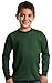 Port & Company Boys' Long Sleeve Essential T Shirt M Dark Green