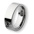 Flat Polished Tungsten Carbide Ring (8.0 mm) - Sizes 7-13