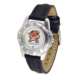 Maryland Terps NCAA Sport Ladies Watch (Leather Band)
