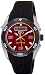 ESQ by Movado Men's 07301377 Octane Black Rubber Strap Red Carbon Fiber Dial Watch