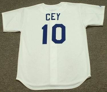 RON CEY Los Angeles Dodgers 1981 Majestic Cooperstown Throwback Baseball Jersey, MEDIUM