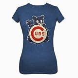 Chicago Cubs Royal Large 1968 Woman's Vintage Crew Neck T-Shirt by 5th & Ocean