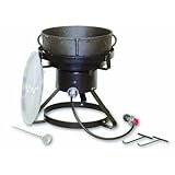 King Kooker 1720 17-1/2-Inch Outdoor Cooker with 5 Gallon Cast Iron Jambalaya Pot Package