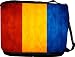 RikkiKnight Romania Flag Messenger Bag - Book Bag ***with matching coin purse wallet*** -School Bag 